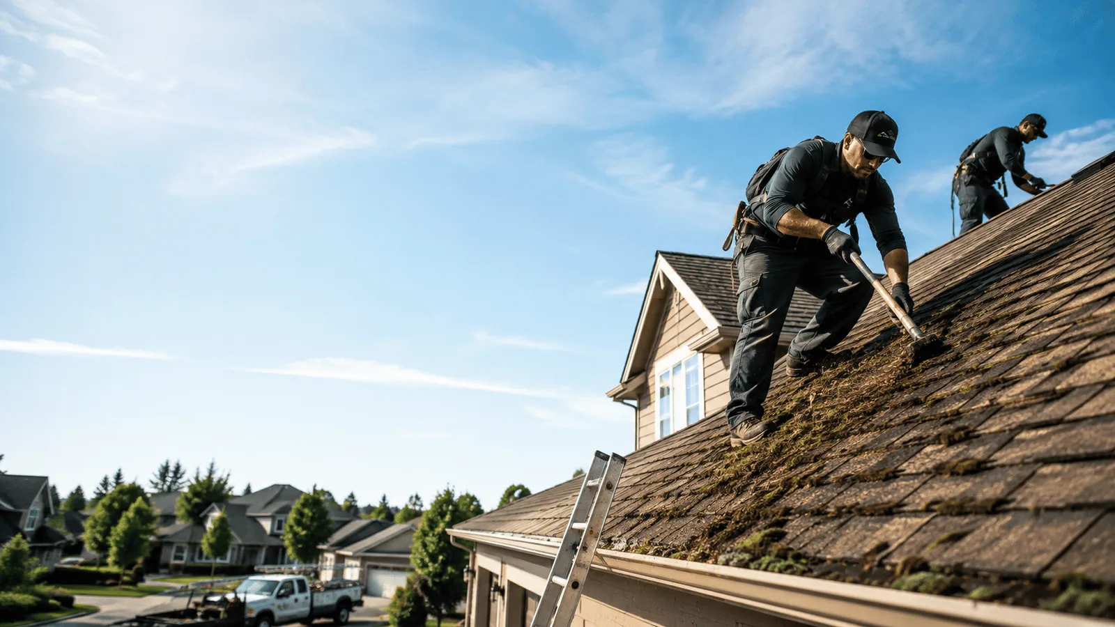 Roof Moss Removal in Golden Eagle, IL near me
